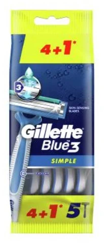 Gillette Blue III 4 + 1 Pack